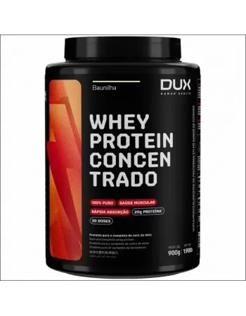 WHEY PROTEIN CONCETRADO DUX SABOR BAUNILHA POTE 900G