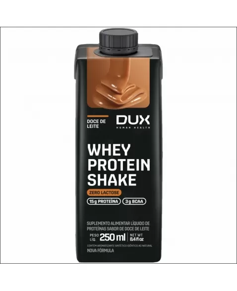 WHEY PROTEIN SHAKE DUX SABOR DOCE DE LEITE 250ML