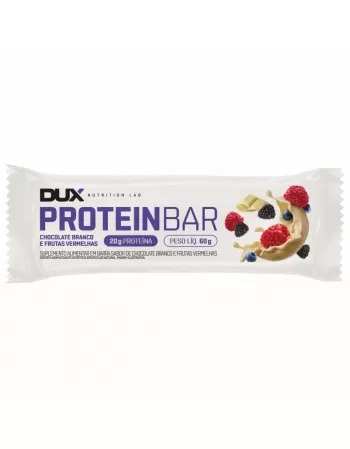 BARRA DE PROTEÍNA DUX SABOR CHOCOLATE BRANCO E FRUTAS VERMELHAS 60G