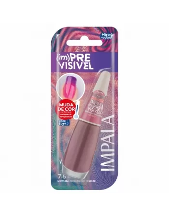 ESMALTE PARA UNHAS IMPALA BLISTER (IM)PREVISÍVEL GLAMUROSA/BASIQUINHA 7,5ML