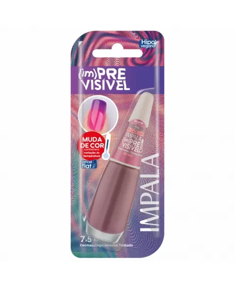 ESMALTE PARA UNHAS IMPALA BLISTER (IM)PREVISÍVEL GLAMUROSA/BASIQUINHA 7,5ML