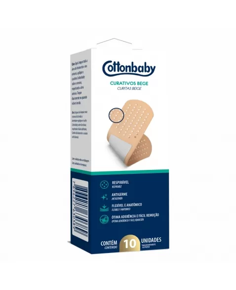 CURATIVOS TRADICIONAIS COTTONBABY C/10 UNIDADES