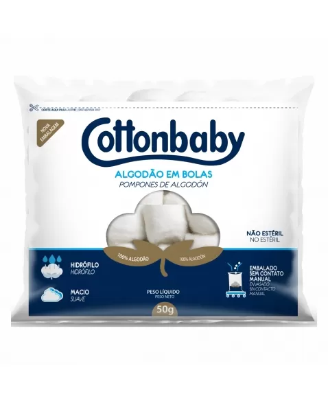 ALGODÃO BOLAS COTTONBABY 50G