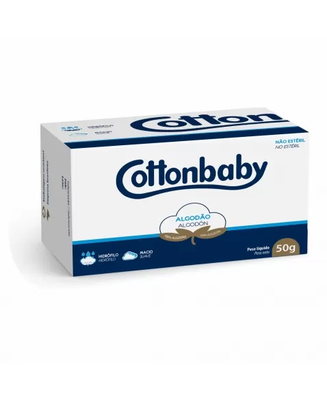 ALGODÃO HIDRÓFILO COTTONBABY 50G
