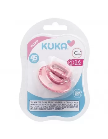 CHUPETA KUKA CLASSIC ROSA Nº1 MAIORES 6 MESES BICO REDONDO