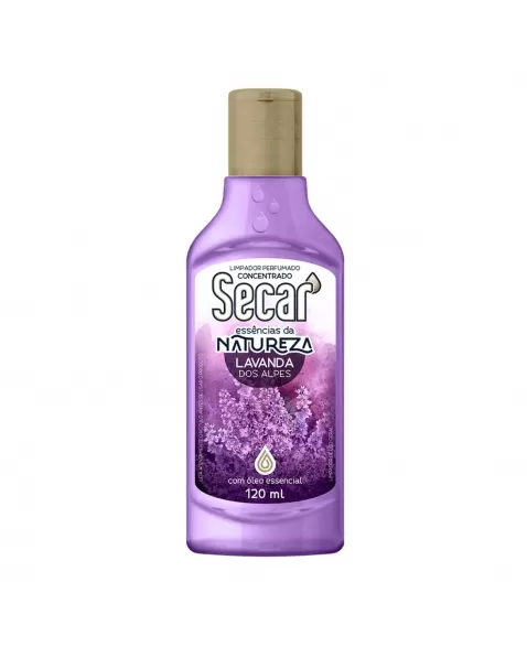LIMPADOR PERFUMADO CONCENTRADO SECAR ESSÊNCIA DA NATUREZA LAVANDA DOS ALPES 120ML