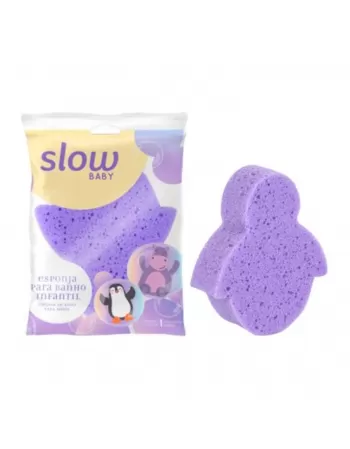 ESPONJA PARA BANHO INFANTIL SLOW BABY C/1 UNIDADE (LS7526)