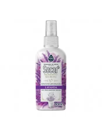 BLOQUEADOR DE ODORES SANITÁRIOS SECAR MOMENTO SECRETO LAVANDA 60ML