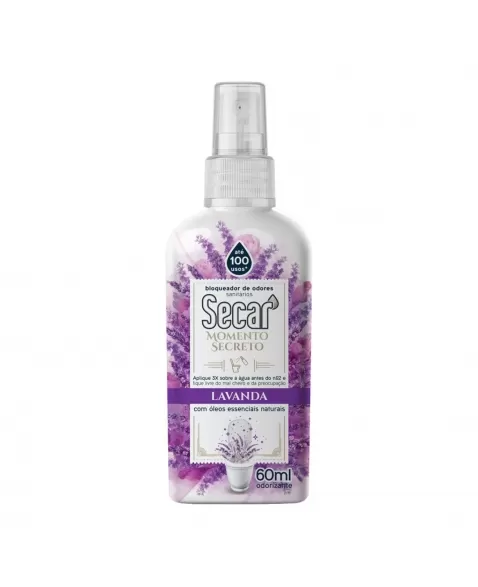 BLOQUEADOR DE ODORES SANITÁRIOS SECAR MOMENTO SECRETO LAVANDA 60ML