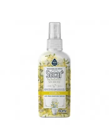 BLOQUEADOR DE ODORES SANITÁRIOS SECAR MOMENTO SECRETO CITRUS 60ML