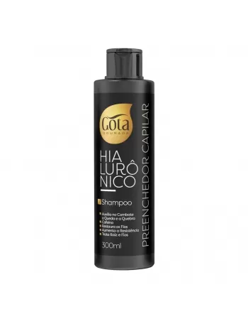 SHAMPOO GOTA DOURADA HIALURÔNICO PREENCHEDOR CAPILAR 300ML
