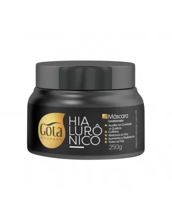 MÁSCARA CONDICONADOR GOTA DOURADA HIALURÔNICO 250G