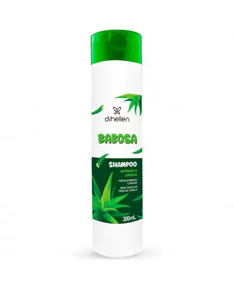 SHAMPOO DIHELLEN BABOSA TODOS OS TIPOS DE CABELOS 300ML
