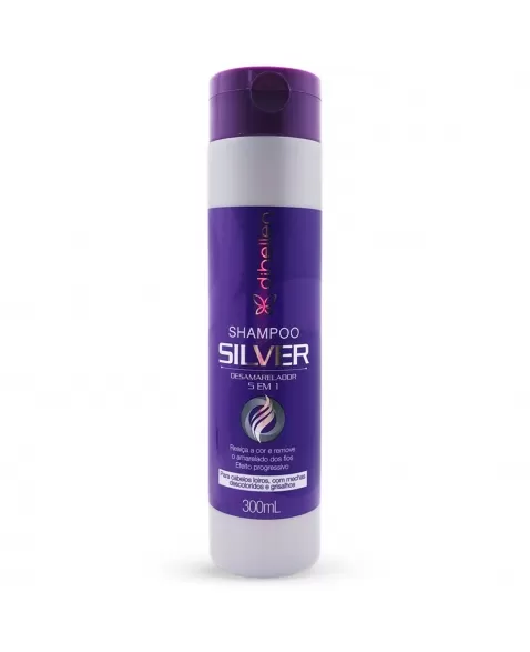 SHAMPOO DIHELLEN SILVER DESAMARELADOR 5 EM 1 300ML
