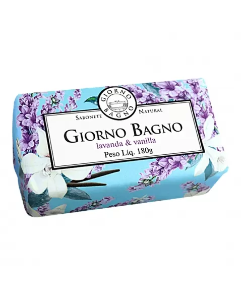 SABONETE NATURAL GIORNO BAGNO LAVANDA & VANILLA 180G