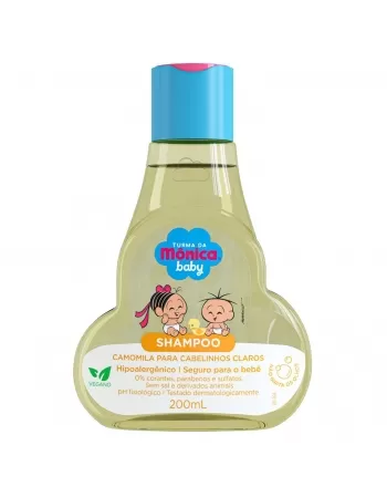 SHAMPOO TURMA DA MÔNICA CAMOMILA PARA CABELOS CLAROS 200ML