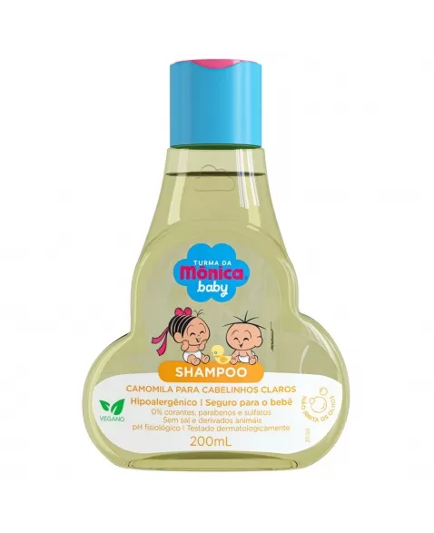 SHAMPOO TURMA DA MÔNICA CAMOMILA PARA CABELOS CLAROS 200ML