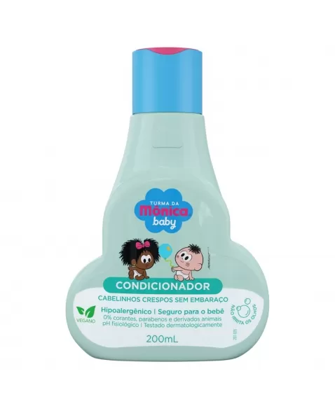 CONDICIONADOR TURMA DA MÔNICA CABELINHOS CRESPOS SEM EMBARAÇOS 200ML