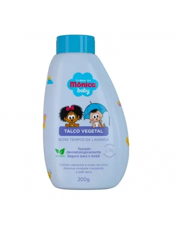 TALCO VEGETAL TURMA DA MÔNICA BONS TEMPOS DA LAVANDA 200G