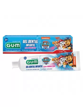GEL DENTAL INFANTIL G.U.M PATRULHA CANINA BUBBLE GUM 50G