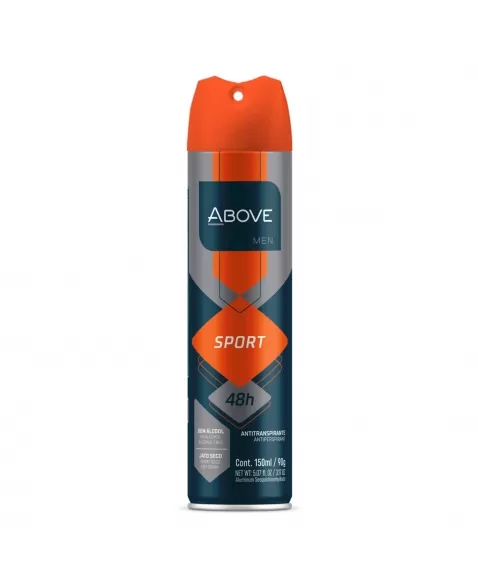 ANTITRANSPIRANTE AEROSSOL ABOVE MEN SPORT 150ML / 90G