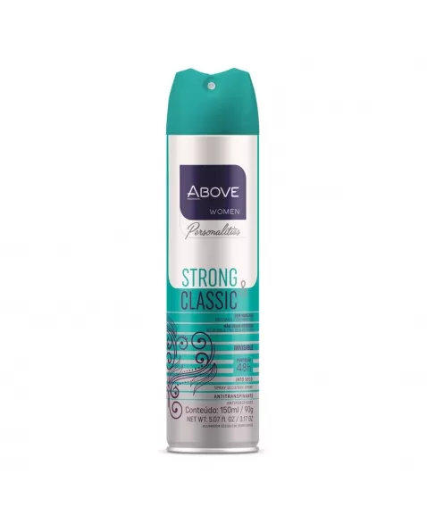 ANTITRANSPIRANTE AEROSSOL ABOVE WOMEN PERSONALITIES STRONG & CLASSIC 150ML / 90G