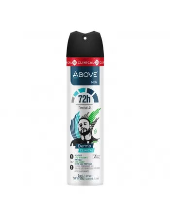 ANTITRANSPIRANTE AEROSSOL ABOVE NEYMAR JR MEN DERMA CLINICAL 150ML / 90G