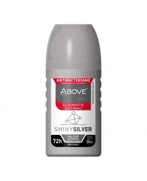ANTITRANSPIRANTE ROLL-ON ABOVE MEN ELEMENTS ANTIBAC SHINY SILVER 50 ML