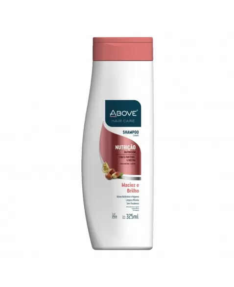 SHAMPOO ABOVE HAIR CARE NUTRIÇÃO MACIEZ E BRILHO 325 ML