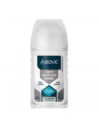 ANTITRANSPIRANTE ROLL-ON ABOVE SEM PERFUME INVISIBLE 80 ML