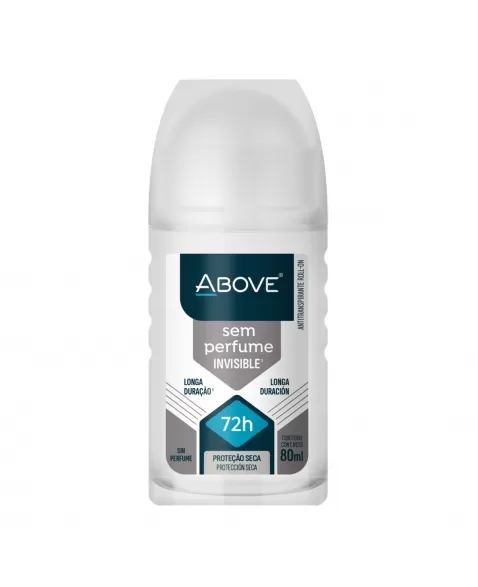ANTITRANSPIRANTE ROLL-ON ABOVE SEM PERFUME INVISIBLE 80 ML