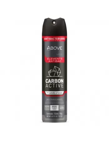 ANTITRANSPIRANTE AEROSSOL ABOVE MEN ELEMENTS ANTIBAC CARBON ACTIVE 150ML / 90G