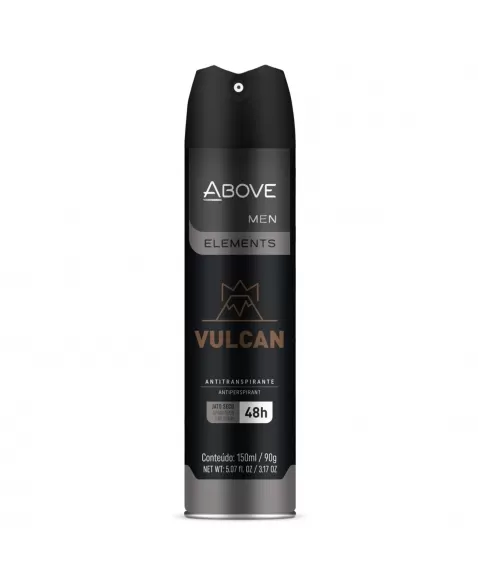 ANTITRANSPIRANTE AEROSSOL ABOVE MEN ELEMENTS VULCAN 150ML / 90G