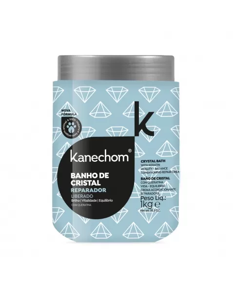 MÁSCARA CAPILAR KANECHOM BANHO DE CRISTAL REPARADOR 1KG