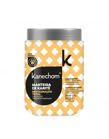 MÁSCARA CAPILAR KANECHOM MANTEIGA DE KARITÉ RESTAURAÇÃO TOTAL 1KG