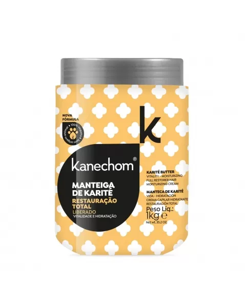 MÁSCARA CAPILAR KANECHOM MANTEIGA DE KARITÉ RESTAURAÇÃO TOTAL 1KG