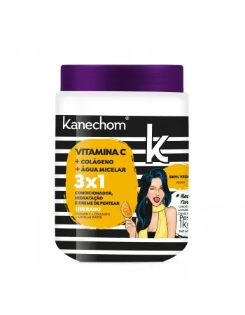 MÁSCARA TRATAMENTO CAPILAR 3X1 VITAMINA C RECONSTRUÇÃO TURBINADA 1KG
