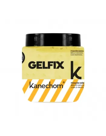 GEL FIXADOR KANECHOM FIXAÇÃO MÉDIA BRILHO MOLHADO 230G (AMARELO)
