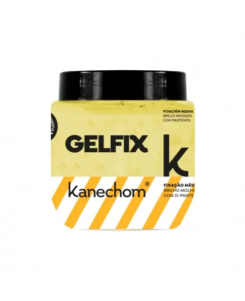 GEL FIXADOR KANECHOM FIXAÇÃO MÉDIA BRILHO MOLHADO 230G (AMARELO)