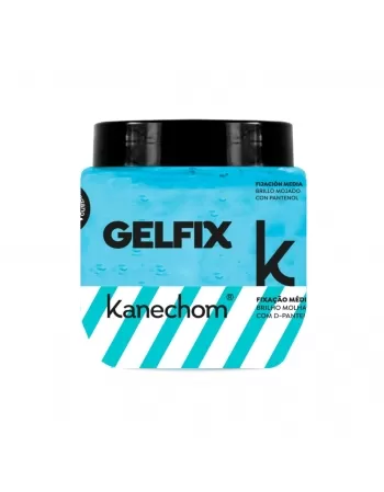 GEL FIXADOR KANECHOM FIXAÇÃO MÉDIA BRILHO MOLHADO 230G (AZUL)