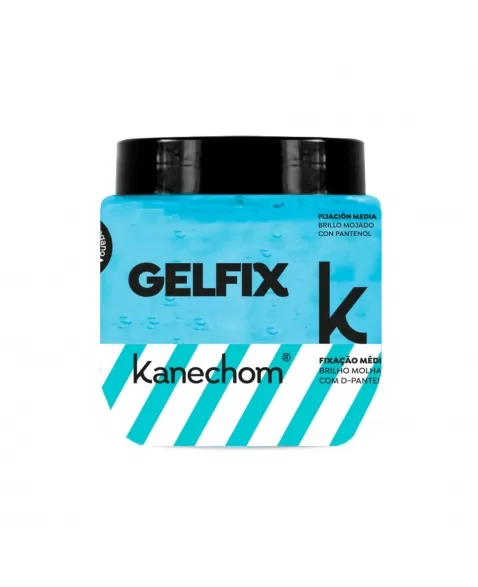 GEL FIXADOR KANECHOM FIXAÇÃO MÉDIA BRILHO MOLHADO 230G (AZUL)