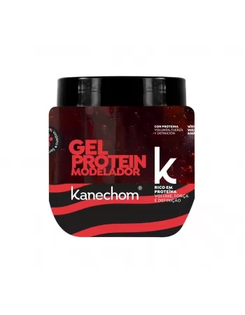 GEL PROTEIN MODELADOR KANECHOM VOLUME, FORÇA E DEFINIÇÃO 230G (VERMELHO)