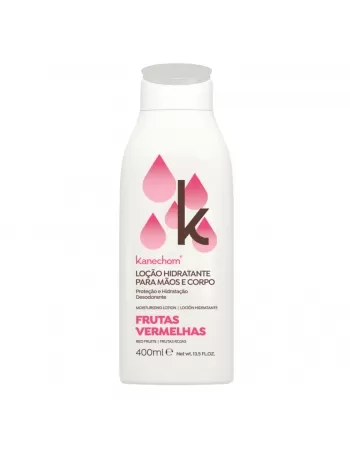 LOÇÃO HIDRATANTE KANECHOM PARA MÃOS E CORPO FRUTAS VERMELHAS 400ML