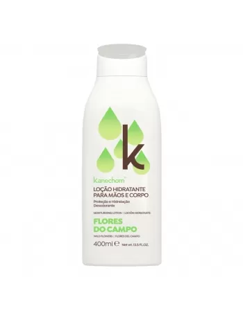 LOÇÃO HIDRATANTE KANECHOM PARA MÃOS E CORPO FLORES DO CAMPO 400ML