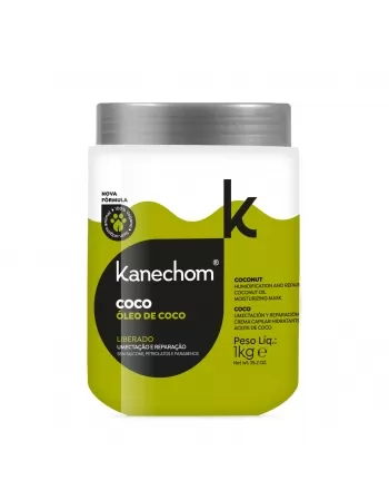 MÁSCARA CAPILAR KANECHOM COCO, UMECTAÇÃO E REPARAÇÃO COM ÓLEO DE COCO 1KG