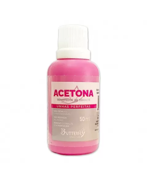 REMOVEDOR DE ESMALTE COM ACETONA BUTTERFLY 50ML