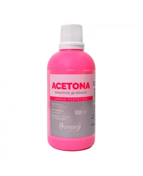 REMOVEDOR DE ESMALTE COM ACETONA BUTTERFLY 100ML