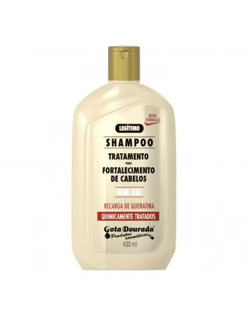 SHAMPOO GOTA DOURADA FORTALECIMENTO QUIMICAMENTE TRATADOS 430ML