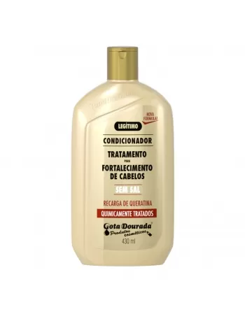 CONDICIONADOR GOTA DOURADA FORTALECIMENTO QUIMICAMENTE TRATADOS 430ML