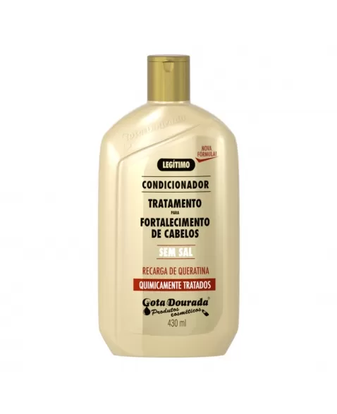 CONDICIONADOR GOTA DOURADA FORTALECIMENTO QUIMICAMENTE TRATADOS 430ML